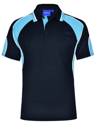 Picture of Winning Spirit, Kids Cooldry Contrast Polo w Panels